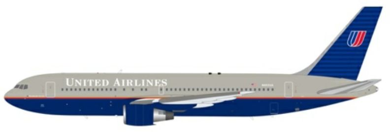 Boeing 767-200 United Airlines N602UA w/Stand - John Ayrey Die Casts